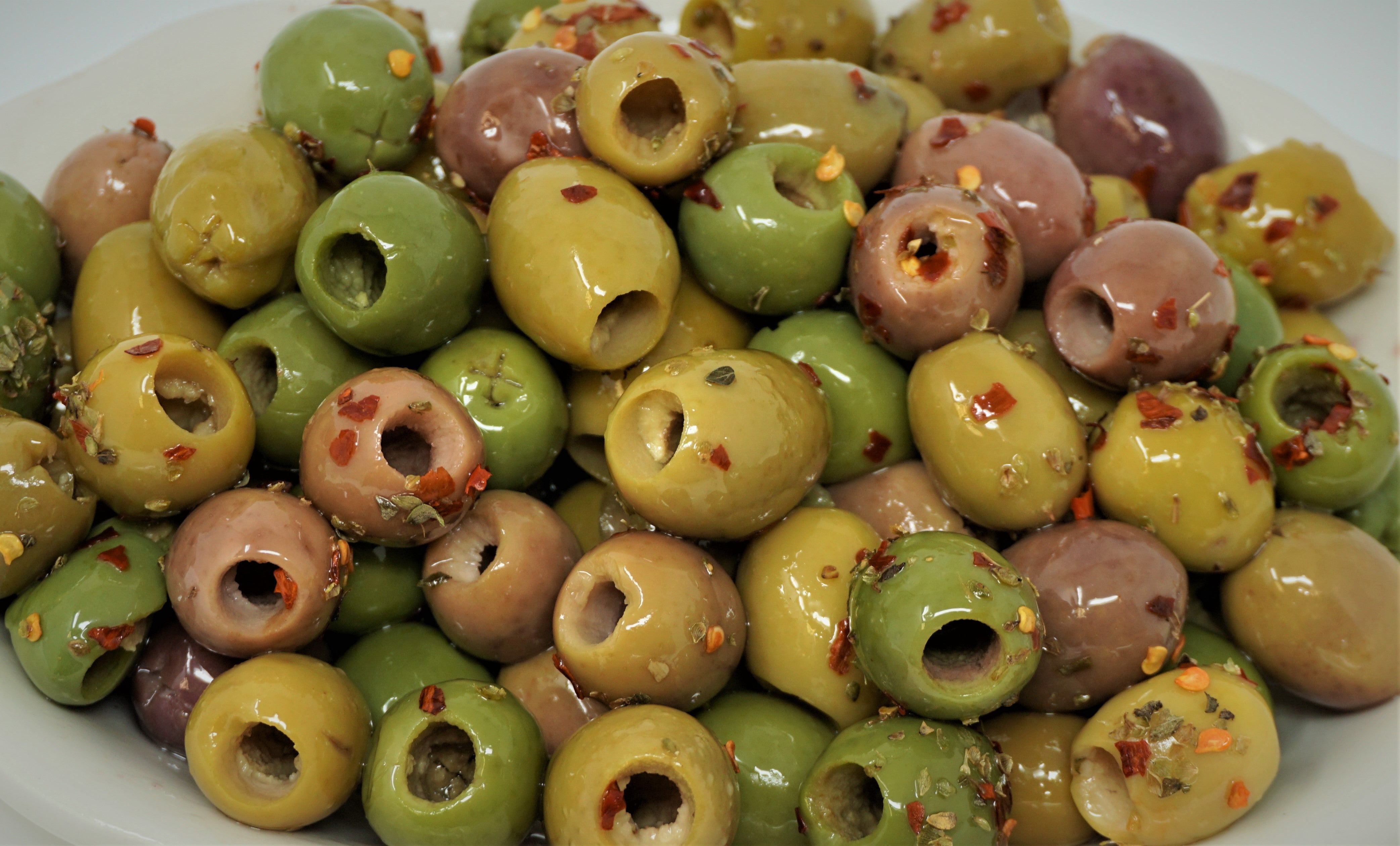 Pitted Green Picante Blend Olives